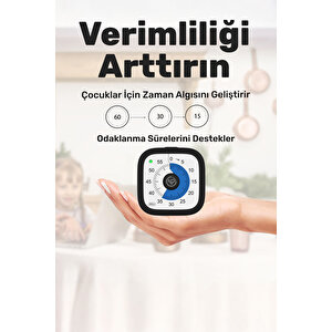 Npo Npt31s Mutfak,ders,yemek Için 60dk Analog Alarm Zamanlayıcı,pomodoro Öğrenci Motivasyon Saati