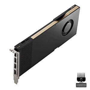 Rtx A4000 Vcnrtxa4000-sb 256 Bit Gddr6 16 Gb Ekran Kartı (aksesuarsız)