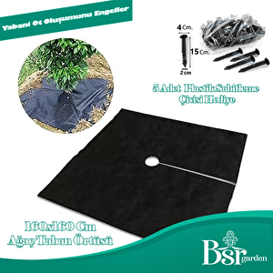 Ağaç Taban Örtüsü 160x160 5 Adet Bsr Garden