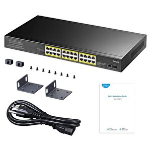 Cudy Gs1028ps2 24 Port Gigabit 2-sfp 300w Full Poe Yönetilemez Switch