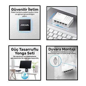 Cudy 5port Fs105d 10/100 Yönetilemez Switch