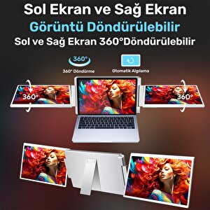 Npo Npm11 16" Fhd 1200p Ips Type-c Taşınabilir 2'li Monitör Çoklayıcı Standlı Notebook Monitör