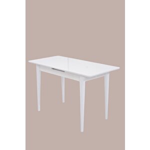 Melisa Mdf Lak Panel Açılır Mutfak Masası 60x100 Beyaz