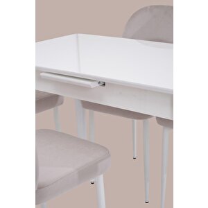 Melisa Mdf Lak Panel Açılır Mutfak Masası 60x100