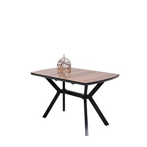 Venedik Polo Mdf Lak Panel Açılır Mutfak Masa Sandalye Takımı 80*130cm Ceviz