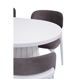 Bohem Açılır Mdf Lak Panel Yemek Masası 90x160cm