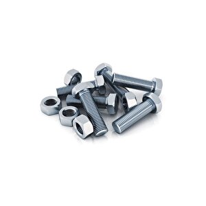 Somunlu Civata / Civata 6 X 20 Mm. Somunları Ile Birlikte/ 10 Nu. Anahtara Göre ( 25 Adet )