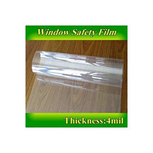 Güvenlik Şeffaf Cam Filmi Kırılmaz 4 Mil 50 Cm X 5 Metre