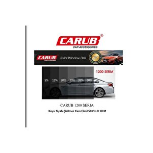Seri̇a 1200 Koyu Siyah Çizilmez Cam Filmi 50 Cm X 10 Metre