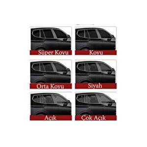 Çizilmez Cam Filmi  50 Cm X 60 Metre Orta Siyah %15 Dark Black