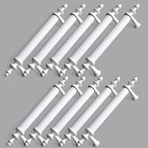 Erciyes Mobilya Mutfak Dolabı Çekmece Dolap Kapak Kulpu Kulbu Beyaz (96 Mm-9.6 Cm) Metal Kulpları