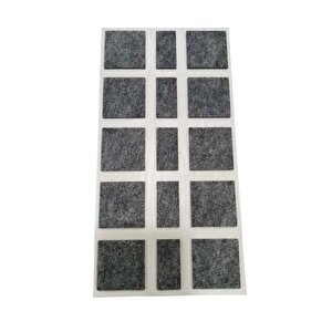Emi̇rhan Nalbur 15 Adet Yapışkanlı Sandalye, Masa, Koltuk Altı Parke Koruma Keçesi,kare, 40x20x40 Mm