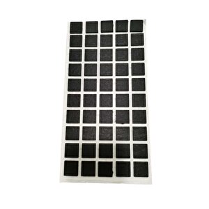 Emi̇rhan Nalbur 50 Adet Yapışkanlı Sandalye, Masa, Koltuk Altı Parke Koruma Keçesi, Kare , 20 Mm