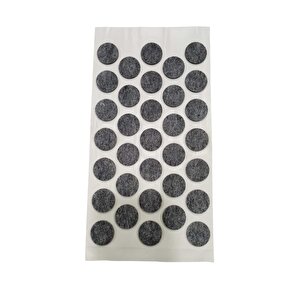 Emi̇rhan Nalbur 33 Adet Yapışkanlı Sandalye, Masa, Koltuk Altı Parke Koruma Keçesi, Oval, 24 Mm