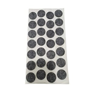 Emi̇rhan Nalbur 28 Adet Yapışkanlı Sandalye, Masa, Koltuk Altı Parke Koruma Keçesi, Oval, 28 Mm
