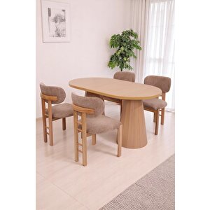 Bohem Rodi Açılır Yemek Masa Sandalye Takımı 90x160cm