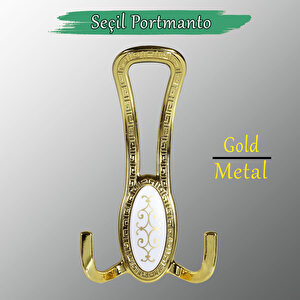 Seçil Gold Altın Metal Portmanto Vestiyer Duvar Dolap Elbise Mobilya Kapı Askısı Askılığı Askılık