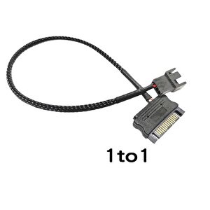 4903 Sata Power To Fan Çevirici Y Pwm Çoklayıcı Splitter Kablosu 1 Port 2 Pin