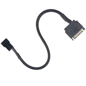 4903 Sata Power To Fan Çevirici Y Pwm Çoklayıcı Splitter Kablosu 1 Port 2 Pin