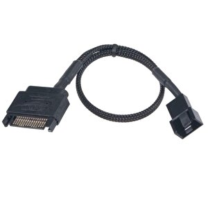 4903 Sata Power To Fan Çevirici Y Pwm Çoklayıcı Splitter Kablosu 1 Port 2 Pin