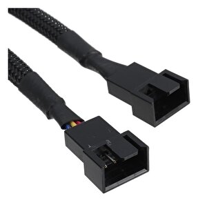 5025 Fan Çoklayıcı 2 Port Y Pwm 4 Pin Splitter Çoklayıcı Switch Kablosu