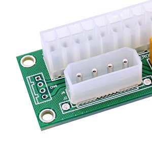 4326 Power Supply Güç Kaynağı Atx Dual Psu 24+4 Pin Fan Çoklayıcı