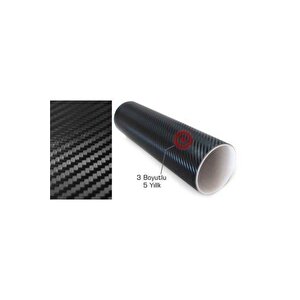 Siyah Karbon Kaplama Folyosu 127 Cm X 30 Cm Tırtıklı 3 D