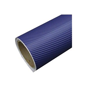 Koyu Mavi Karbon Folyo 127 Cm X 50 Cm