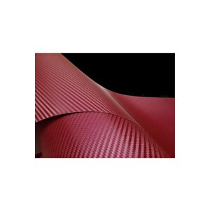 Bordo Karbon Kaplama Folyosu 50 Cm X 127 Cm