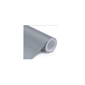 Hava Kanallı Gri Karbon Araba Kaplama Folyosu 152 Cm X 100 Cm
