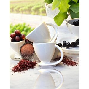 2 Li Tasarım Kahve Fincanı Takımı Kendinden Tabaklı Fincan Türk Kahvesi Fincanı, Mavi Mavi