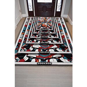 Homshtag Renkli Gitar Halısı,pop Art Müzik Halısı,rock Müzik Halısı Elektro Gitar Figürlü Renkli Modern Halı,müzik Halı