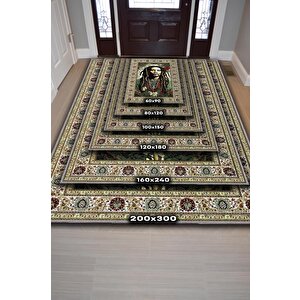 Homshtag Bob Marley, Modern Çiçek Desenli Art Deco Vintage Halı,çok Renkli Maksimalist Halı