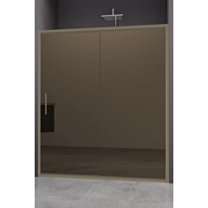 Carmen Temperli 6 Mm Ön Cephe Cam Duşakabin Bronz Profil Bronz Reflekte Cam 138 cm