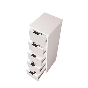 Lucy Makyaj Masası Takımı T1050 – Beyaz  Aynalı, Çekmeceli Dolaplı Set