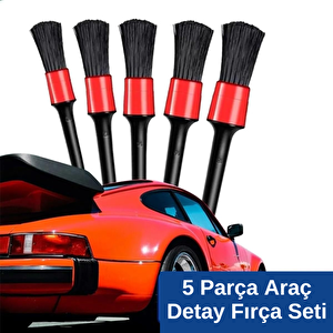 5 Adet Detay Araç Içi Oto Temizleme Fırçası Seti