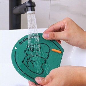 Siyah Renk Banyo Ve Mutfak Lavabo Koku Önleyici Gider Koruyucu Silikon Sızdırmaz Ped