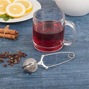 Paslanmaz Çelik Bitki Çayı Demleme Süzgeci Maşalı Çay Süzgeci
