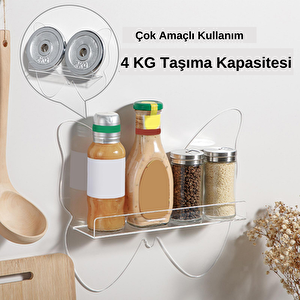 Şeffaf Pleksi Kelebek Duvar Rafı Şeffaf Kendinden Yapışkanlı Vidalı Askı Hediye