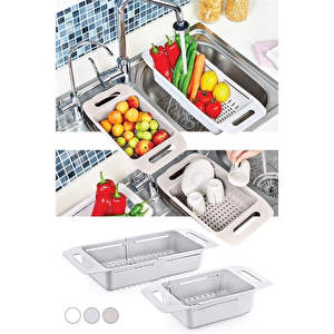 Ayarlanabilir Lavabo İstasyonu Pratik Sürgülü Lavabo İçi Süzgeci