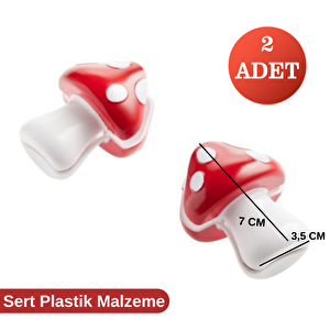 Mantar Şeklinde Poşet Klipsi 2 Adet
