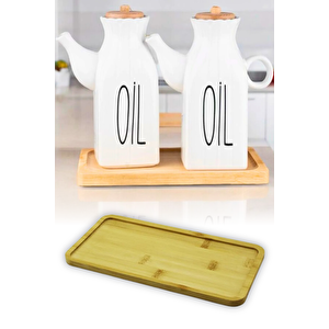 Bambu Dikdörtgen Sunum Tabağı Yağdanlık Altlığı Servis Tabağı 23 Cm X 12 Cm