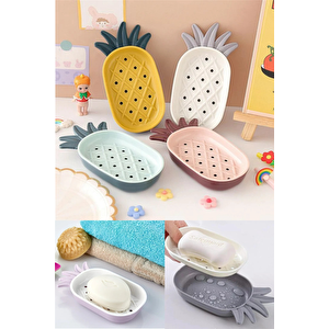 Ananas Figürlü Dekoratif Katı Sabunluk Mutfak Banyo Sabun Tutacağı