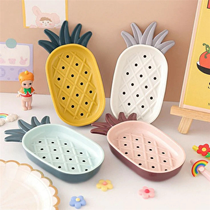 Ananas Figürlü Dekoratif Katı Sabunluk Mutfak Banyo Sabun Tutacağı