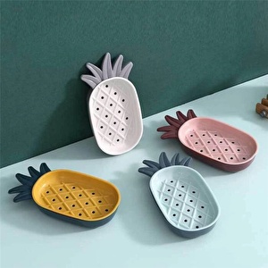 Ananas Figürlü Dekoratif Katı Sabunluk Mutfak Banyo Sabun Tutacağı