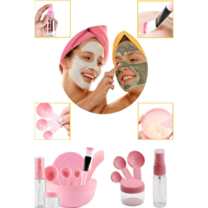 9 Parça Yüz Maskesi Hazırlık Seti Yüz Maskesi Set Hazırlama Karıştırma Maske Seti