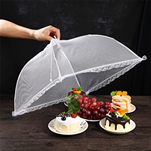 Gıda Koruyucu Şemsiye Yiyecek Sinek Koruyucu Tül Cibinlik 65 Cm * 65 Cm