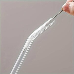 Termosilikat Isıya Dayanıklı Bardak Cam Pipeti Temizleme Fırçası Hediyeli 3 Adet Cam Pipet