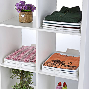 5 Adet Plastik T-shirt Düzenleyici, Gömlek,elbise,dolap Organizer