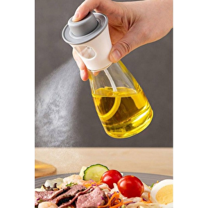 220 Ml Sprey Püskürtmeli Cam Yağdanlık Zeytinyağı Limon Sirke Püskürtmeli Yağdanlık